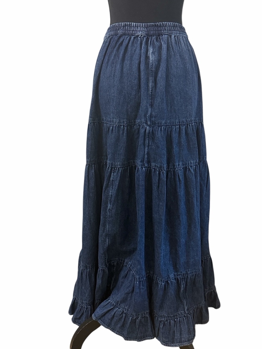 American Eagle outfitters Pull on Denim High waisted Chambray Maxi Skirt(Sz XS) - Picture 4 of 10